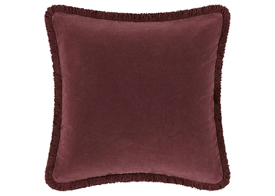 Aline Velvet Pillow 20x20 Bordeaux