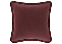 Aline Velvet Pillow 20x20 Bordeaux