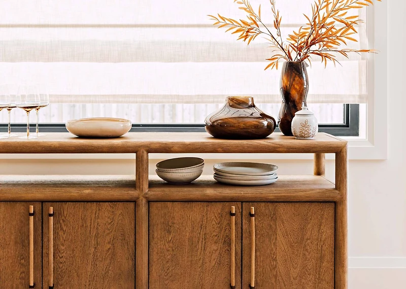 Orlo Vase Wide Brown