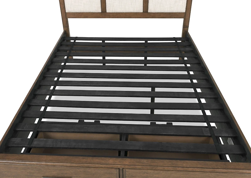 Wickham St Bed -Arwin Br/Yala Tan, KING