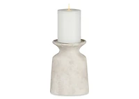 Cillian Candle Holder Short White