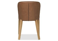 Eldridge Leather Dining Chair -Leo Mocha