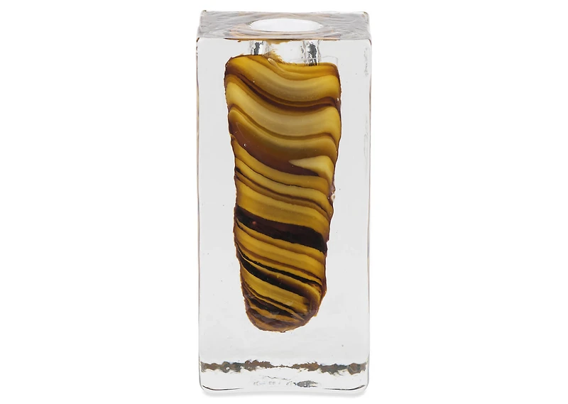 Lior Candle Holder Medium Brown