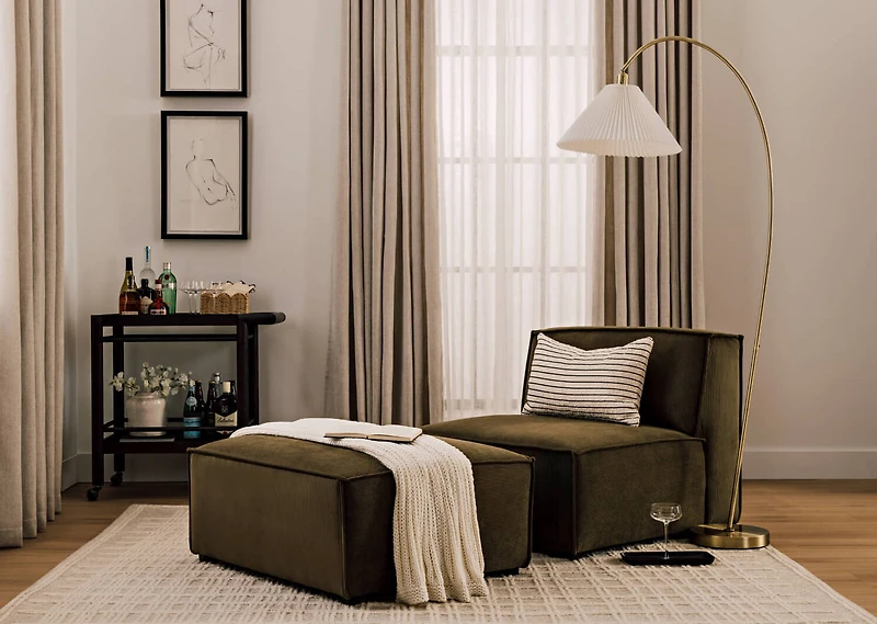 Felix Chair/Ottoman -Tao Moss