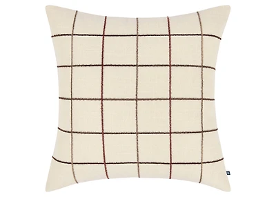 Eyre Cotton Plaid Pillow 20x20 Iv/Multi