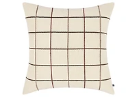 Eyre Cotton Plaid Pillow 20x20 Iv/Multi
