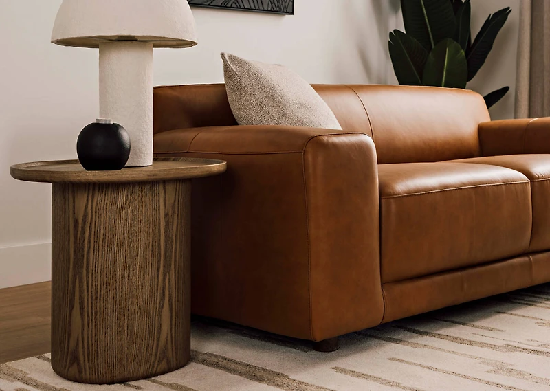 Beau Leather Sofa -Leo Tan
