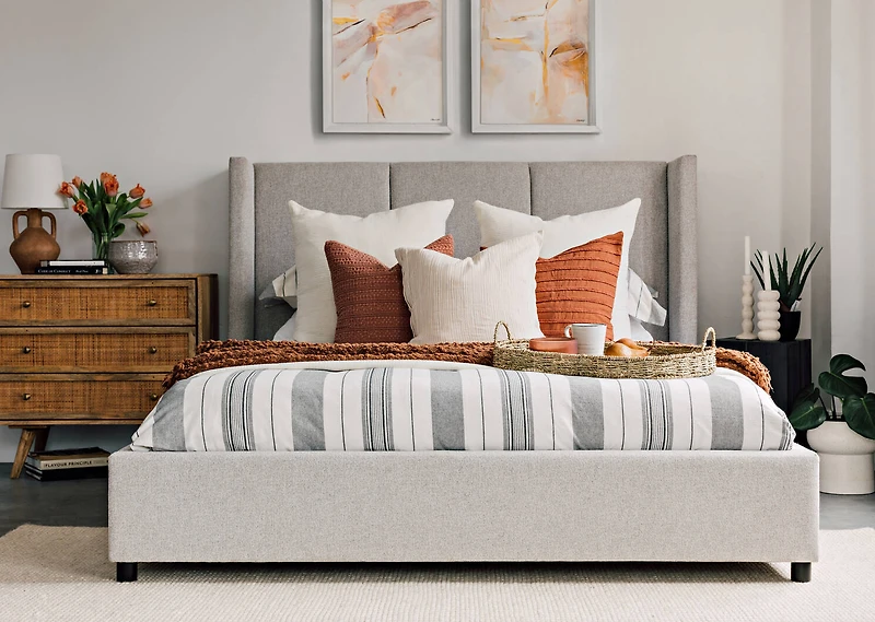 Alexander Bed -Tali Wheat, KING