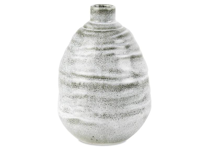 Shilo Vase Medium Grey/White