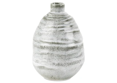 Shilo Vase Medium Grey/White