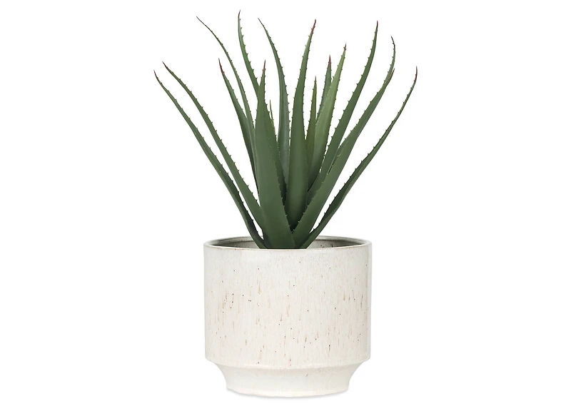 Fleur Planter Large Speckled White
