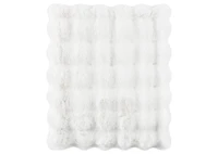 Zoey Faux Fur Throw White