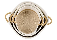 Rosio Basket Small Ivory/Tan