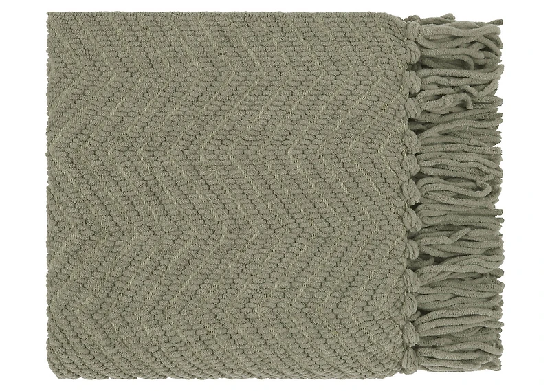 Elan Chenille Throw Sage
