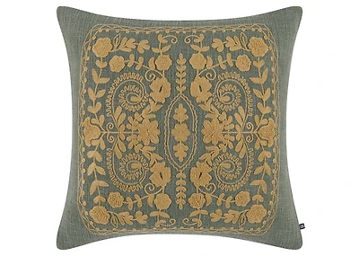 Isadora Pillow 20x20 Blue/Amber