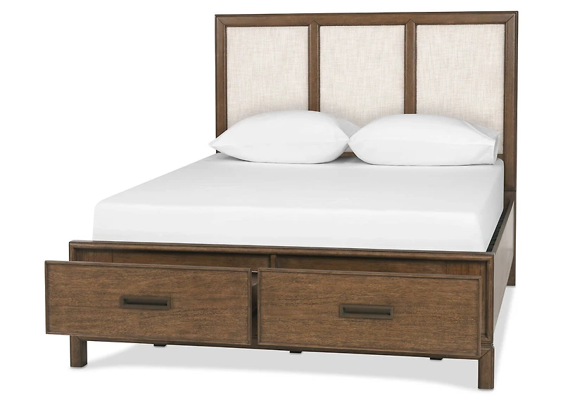 Wickham St Bed -Arwin Br/Yala Tan, KING
