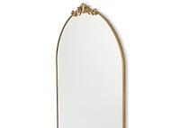 Faye Leaner Mirror Antique Brass