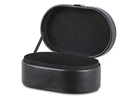 Tessa Storage Box Oval Small Black