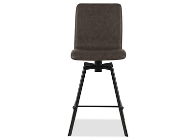 Emmett Swivel Counter Stool -Esra Brown