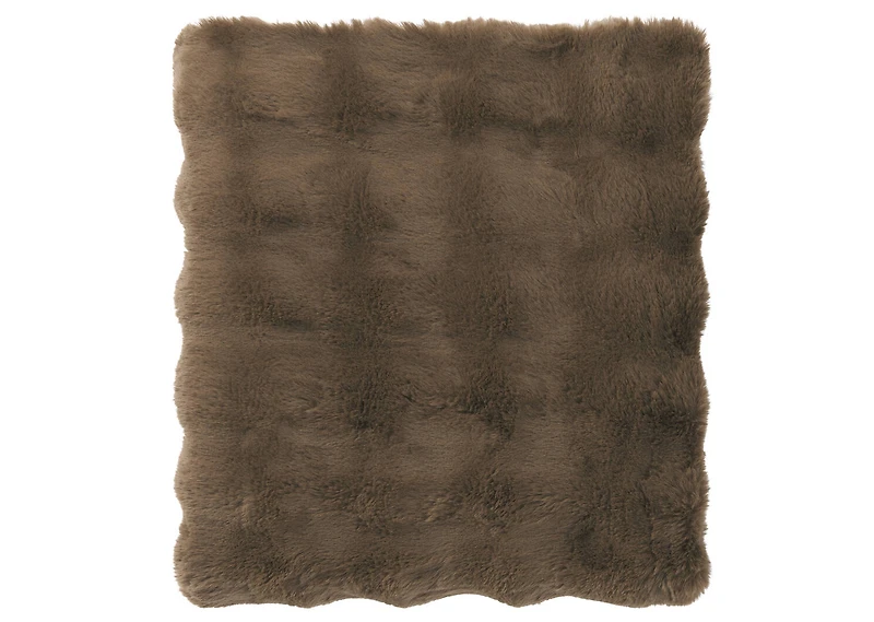 Zoey Faux Fur Throw Mushroom