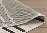 Samoa Outdoor Rug 63x91 Natural/Black