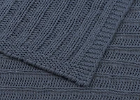 Emmons Cotton Throw Blue