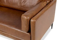 Valerio Leather Sofa -Leon Maple