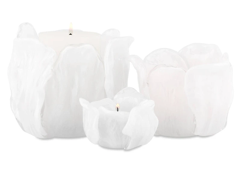 Nya Candle Holder Large White