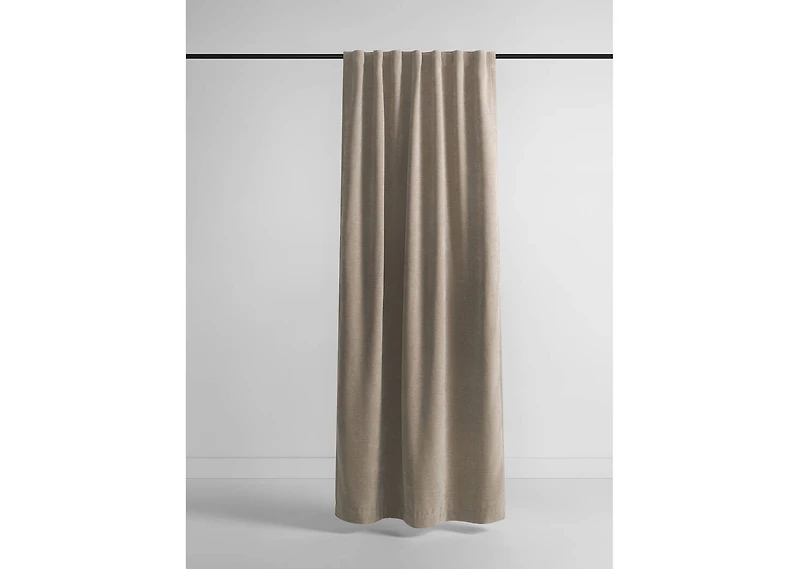 Adalee Velvet Curtain 96 Ash