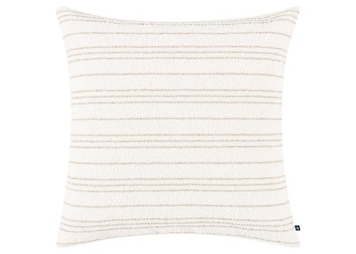 Cierra Striped Pillow 20x20 Ivory/Sand