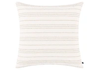 Cierra Striped Pillow 20x20 Ivory/Sand