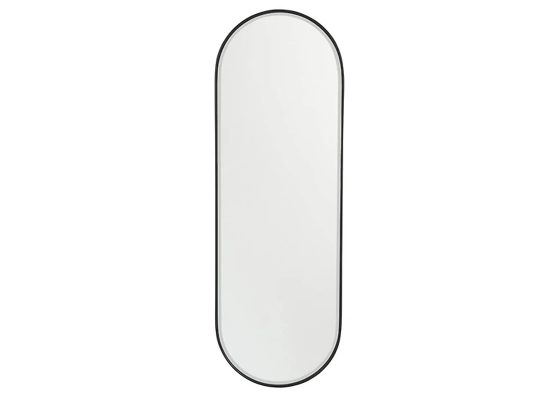 Erika Wall Mirror Oval Black
