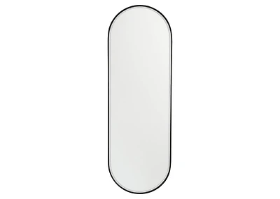 Erika Wall Mirror Oval Black