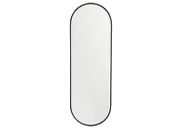 Erika Wall Mirror Oval Black