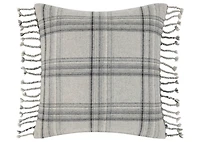 Harling Plaid Pillow 20X20 Grey