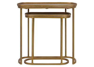 Lisboa Nesting Table Set -Brass