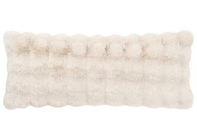 Zoey Faux Fur Pillow 14x36 Oyster