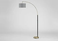 Yonge Arc Floor Lamp Black/Brass