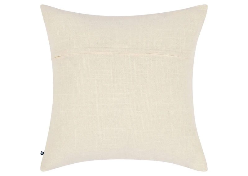 Ramea Cotton Floral Pillow 20x20 Iv/Brn