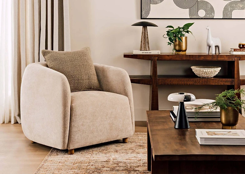 Statler Armchair -Judy Oatmeal
