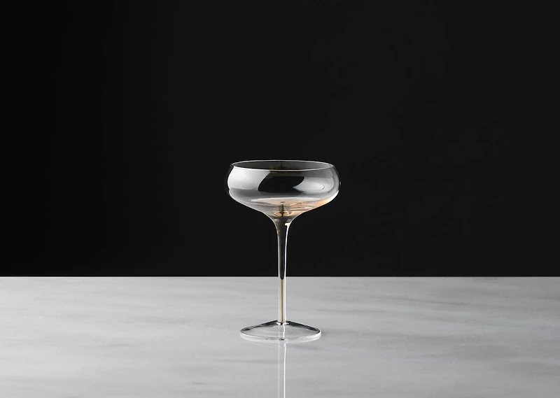 Maris Coupe Glass Clear/Amber