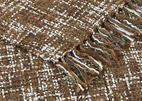 Betina Throw Ivory/Brown