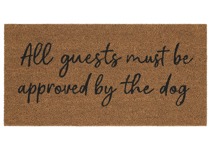 Dog Must Approve Doormat Natural