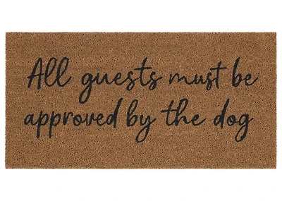Dog Must Approve Doormat Natural