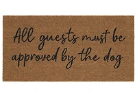 Dog Must Approve Doormat Natural