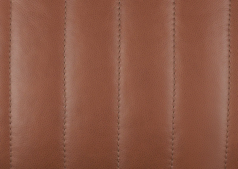 Simone Leather Swivel Chair -Ari Caramel