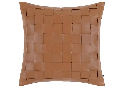 Quinn Leather Pillow 20x20 Cognac