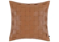 Quinn Leather Pillow 20x20 Cognac