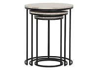 Gael Nesting Table Set -Millstone Grey