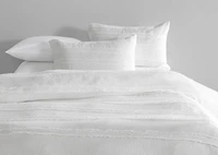Umbria Cotton Duvet Set King Ivory